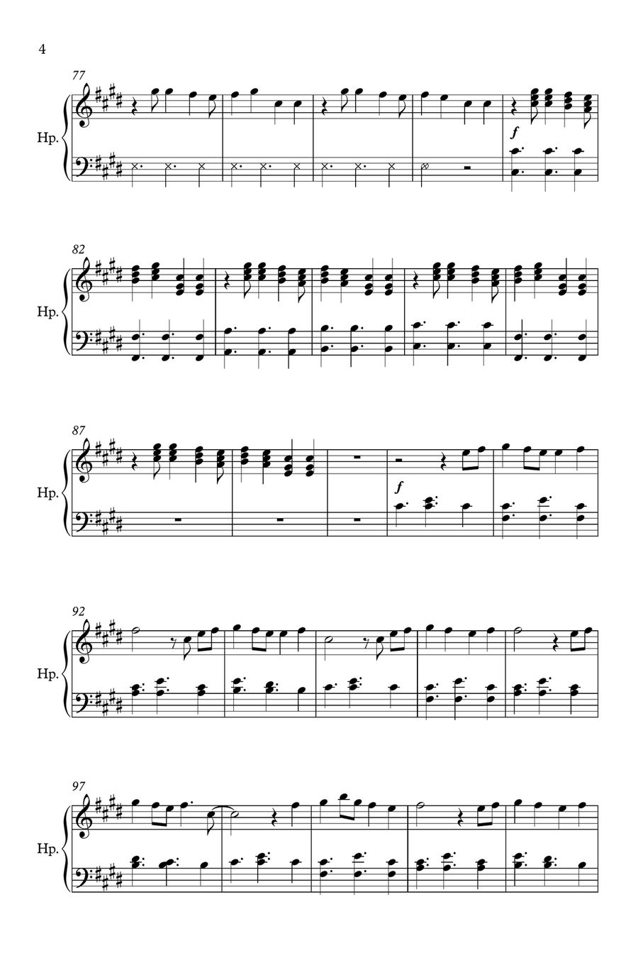 Shape Of You Harp scores gallery preview page 4