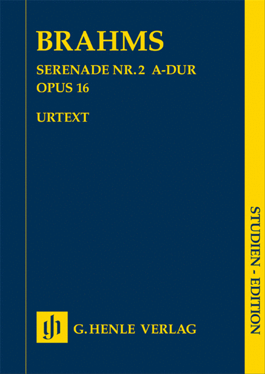 Serenade No. 2 in A Major, Op. 16 Orchestra scores gallery preview page 1