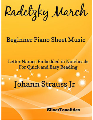 Radetzky March Beginner Piano Sheet Music