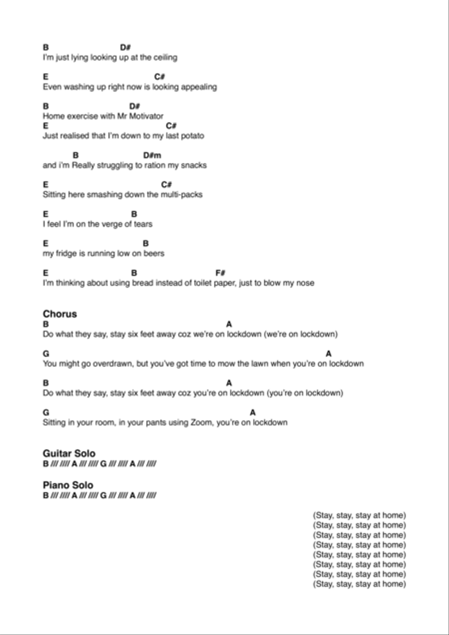 (We're in) Lockdown Small Ensemble scores gallery preview page 2