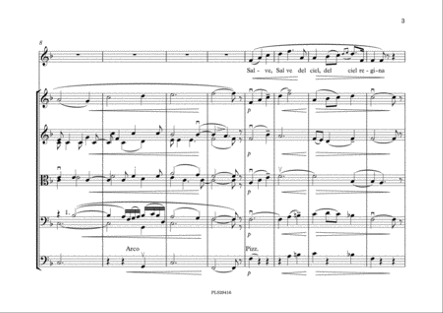 Salve del ciel Regina String Quartet scores gallery preview page 5