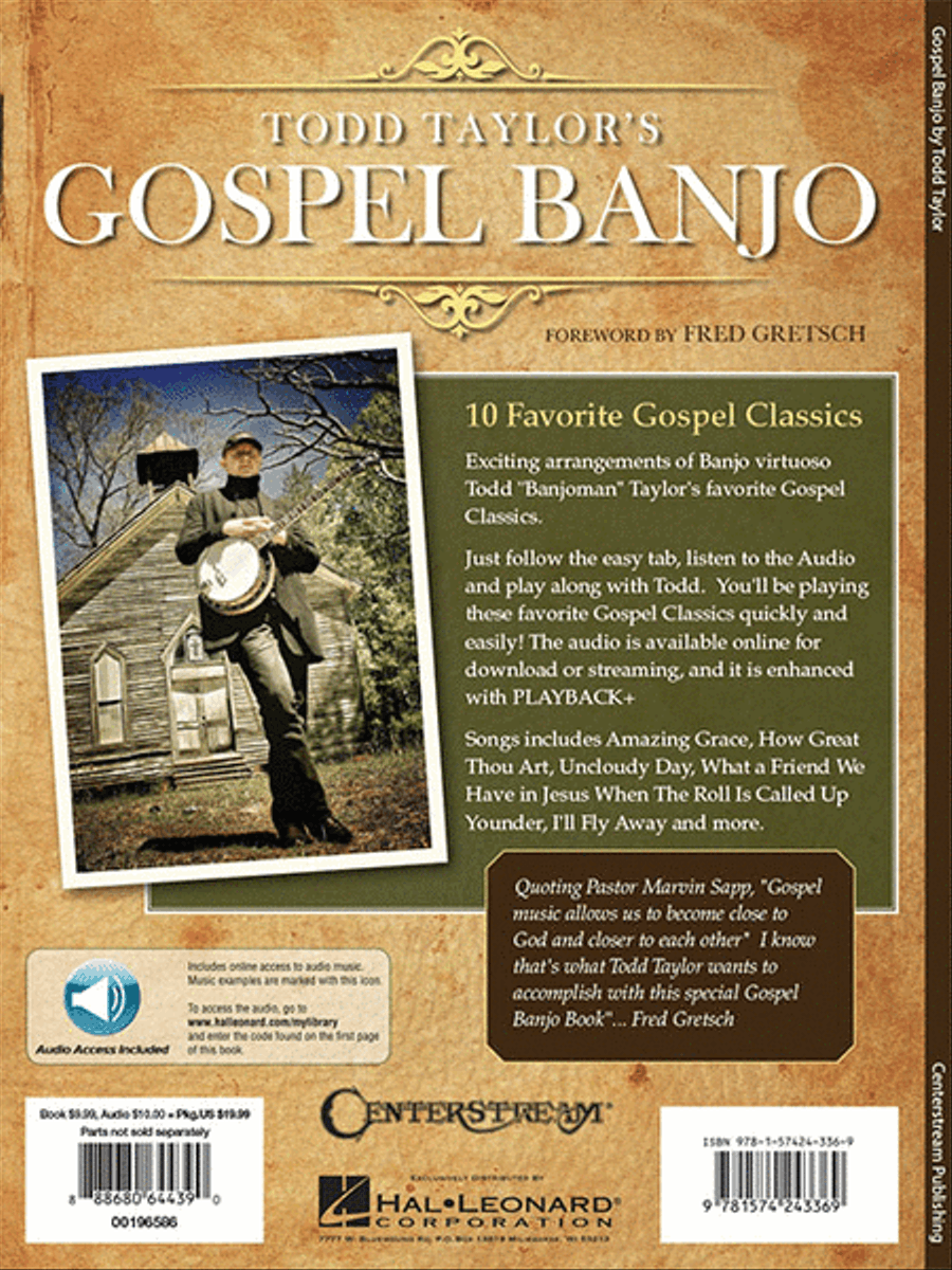 Todd Taylor's Gospel Banjo Guitar Tablature scores gallery preview page 6