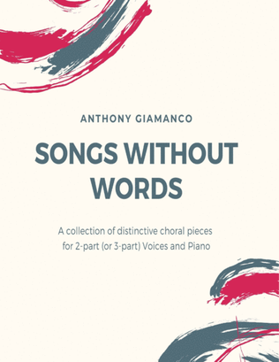 Book cover for Songs without Words (2-part/3-part choral collection)