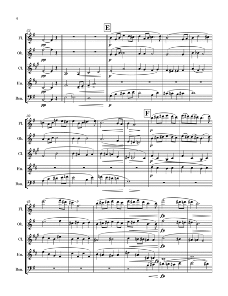 Grieg: 2 Elegiac Melodies Op.34 No.2 “Våren” (Last Spring) - wind quintet image number null
