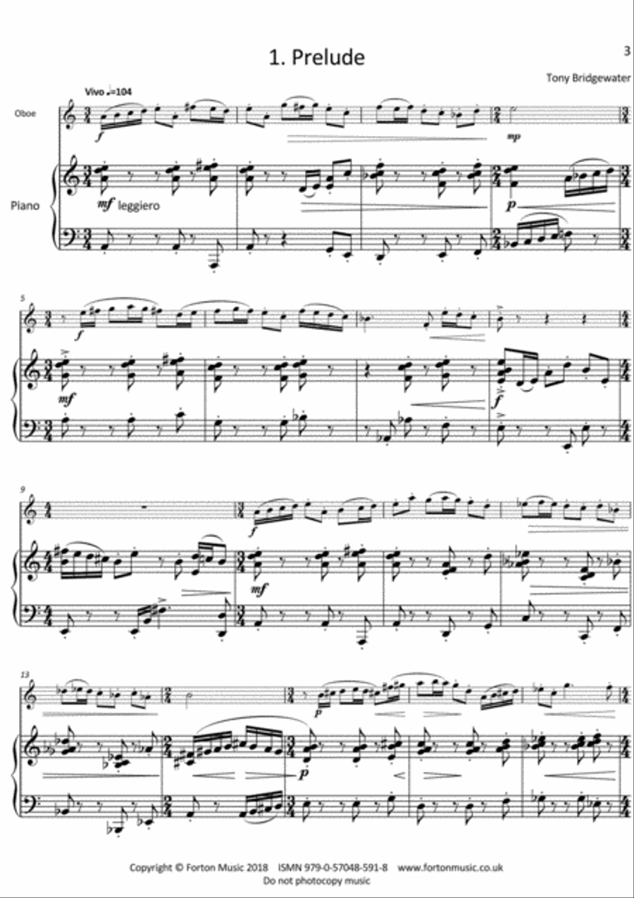 Suite for Oboe and Piano Suite for Oboe and Piano Piano Accompaniment scores gallery preview page 2