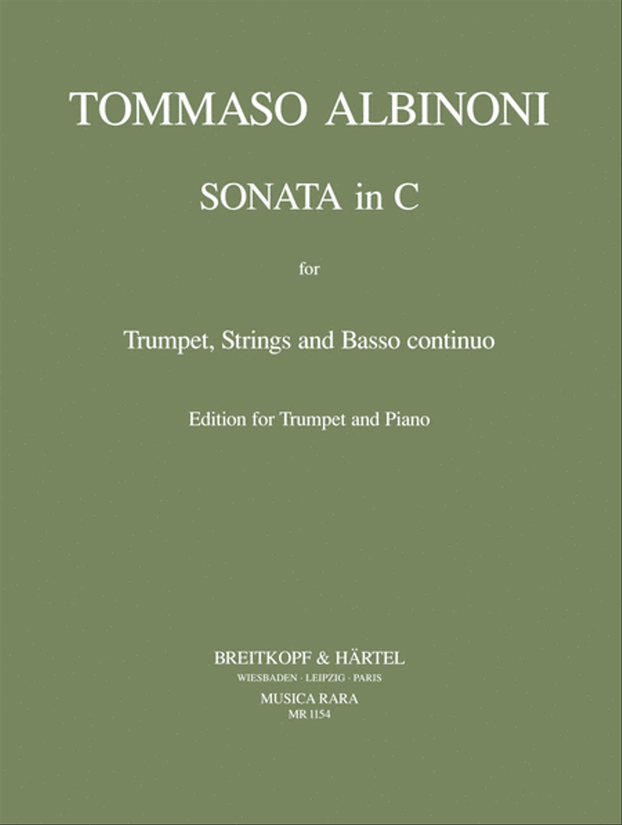 Sonata in C Trumpet Solo scores gallery preview page 1