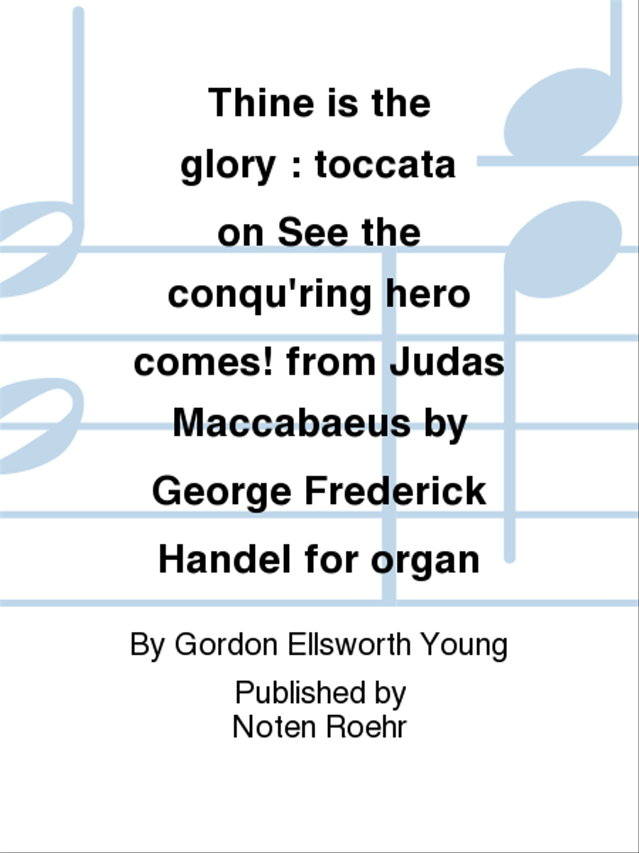 Thine is the glory Organ scores gallery preview page 1