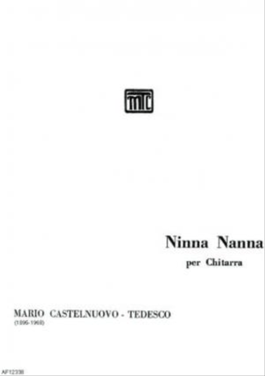 Ninna-nanna Classical Guitar scores gallery preview page 1