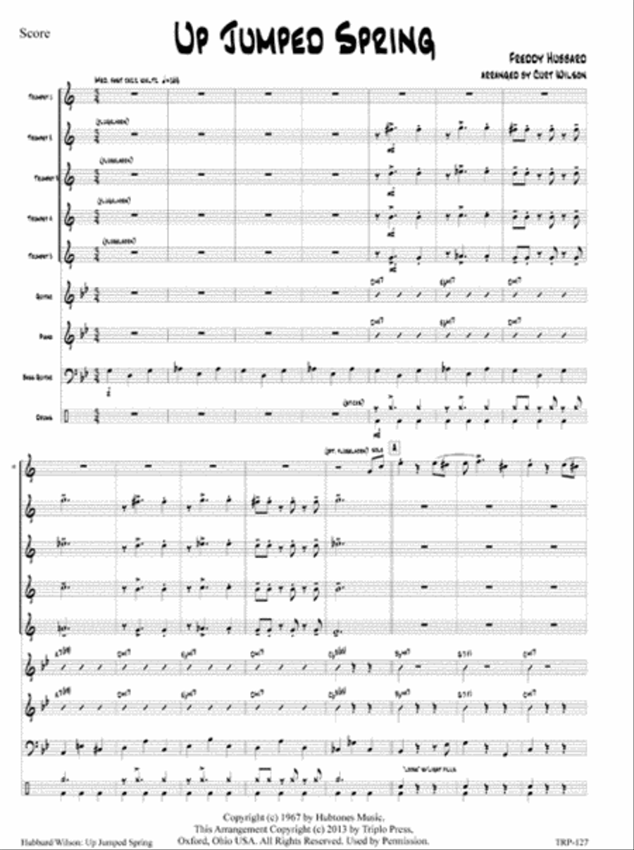 Up Jumped Spriing Up Jumped Spriing Small Ensemble scores gallery preview page 2