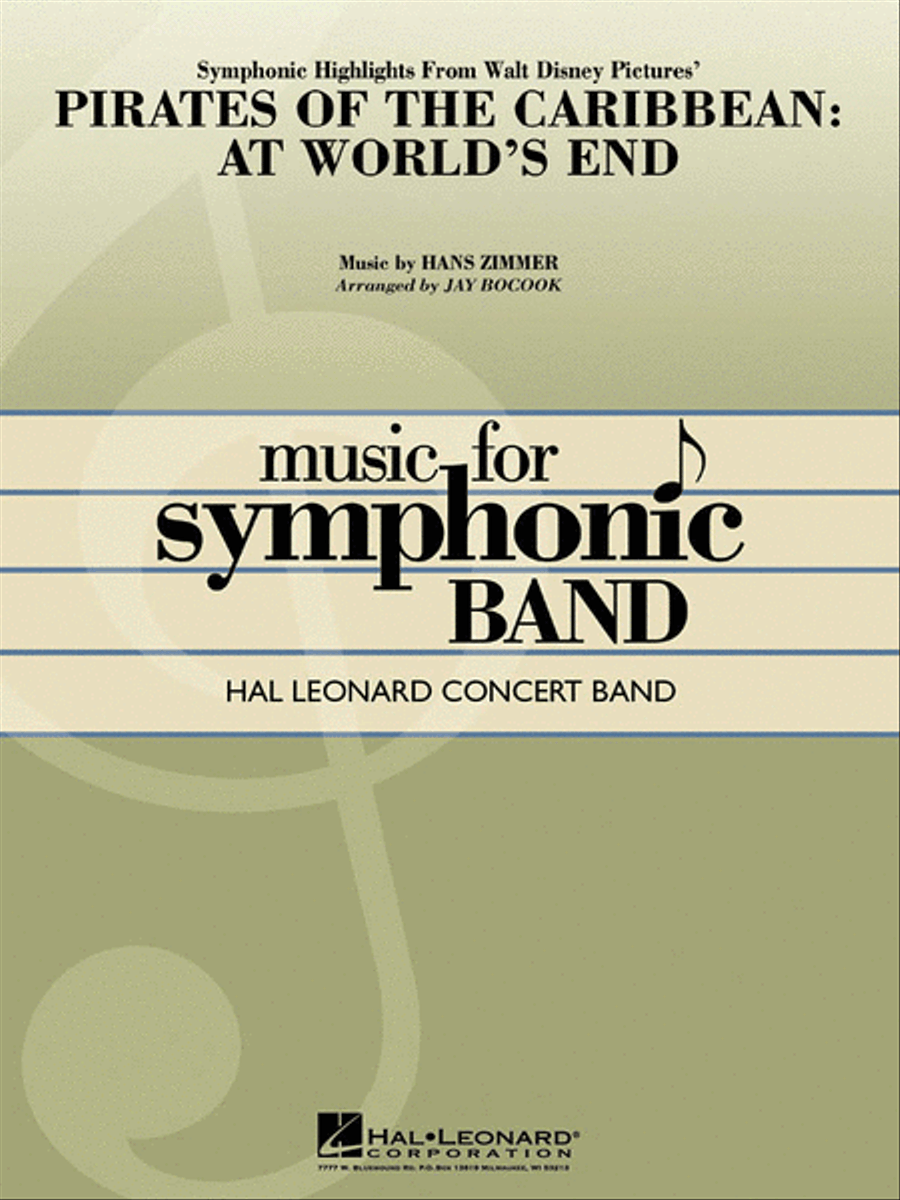 Pirates of the Caribbean: At World's End (Symphonic Highlights) Concert Band scores gallery preview page 1