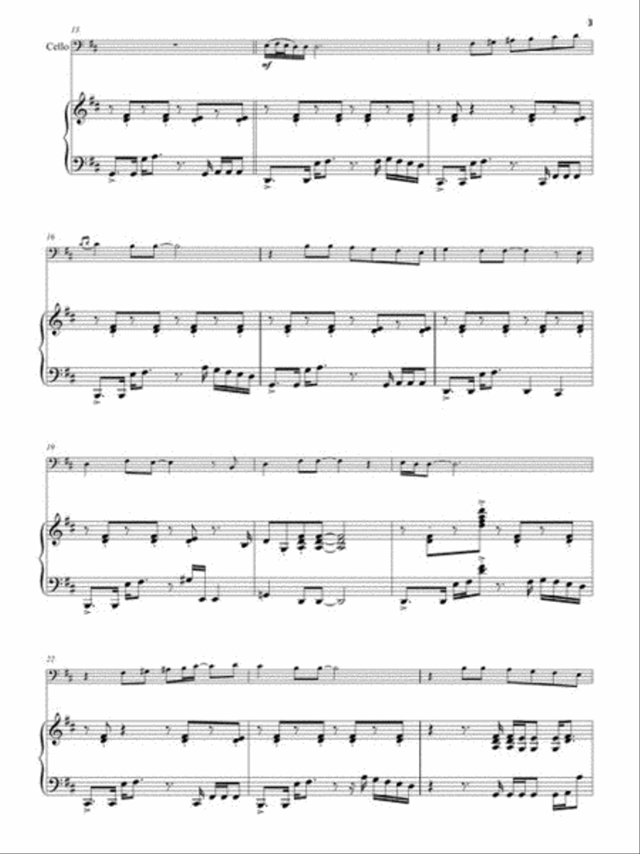 Yesterday Cello scores gallery preview page 4