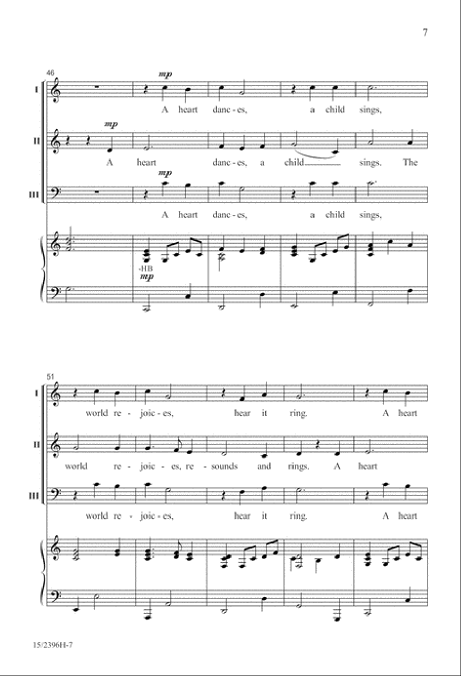 A Star Dances, an Angel Sings 3-Part scores gallery preview page 8