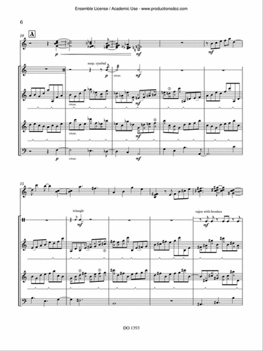 Tarot Tarot Guitar Ensemble scores gallery preview page 6