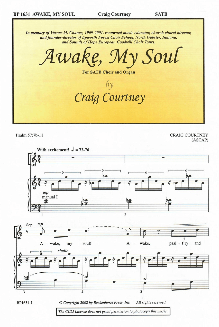Awake, My Soul