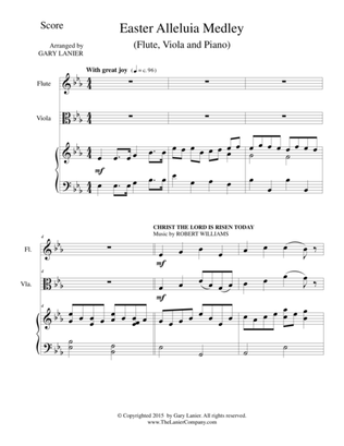 EASTER ALLELUIA MEDLEY (Trio – Flute, Viola/Piano) Score and Parts