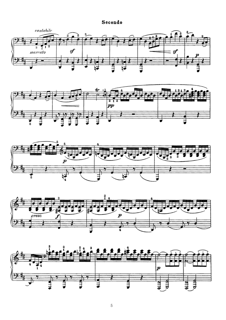 Mendelssohn The Fingal's Cave Overture, for pino duet(1 piano, 4 hands), PM811 1 Piano, 4-Hands scores gallery preview page 5