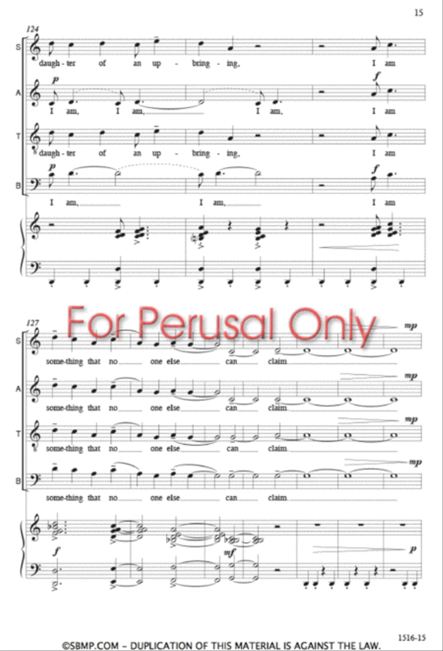 Identities - SATB Octavo 4-Part scores gallery preview page 14
