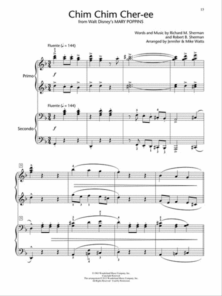 Disney Piano Duets Disney Piano Duets Piano Method scores gallery preview page 3