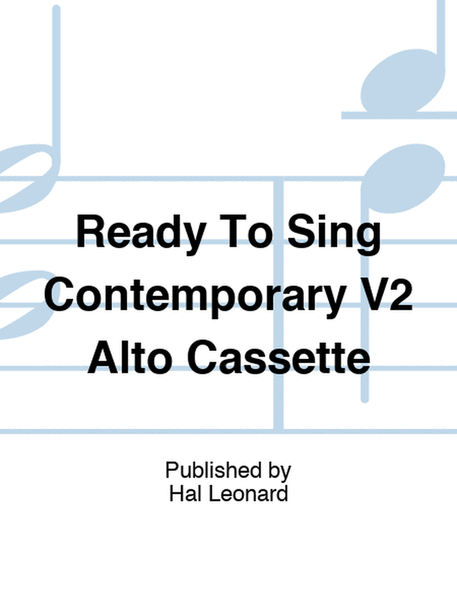 Ready To Sing Contemporary V2 Alto Cassette