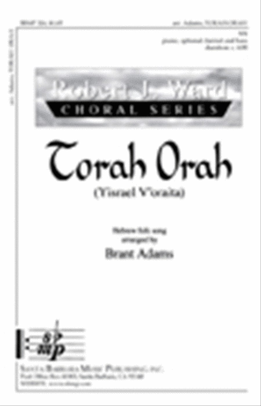 Torah Orah - SA Octavo SA scores gallery preview page 1