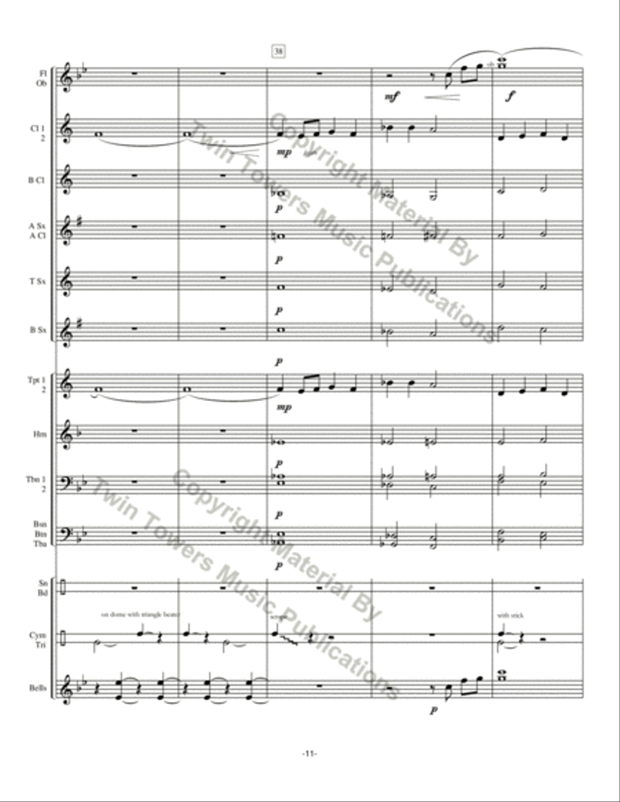 Chorale Prelude: For The Beauty of the Earth Concert Band scores gallery preview page 12