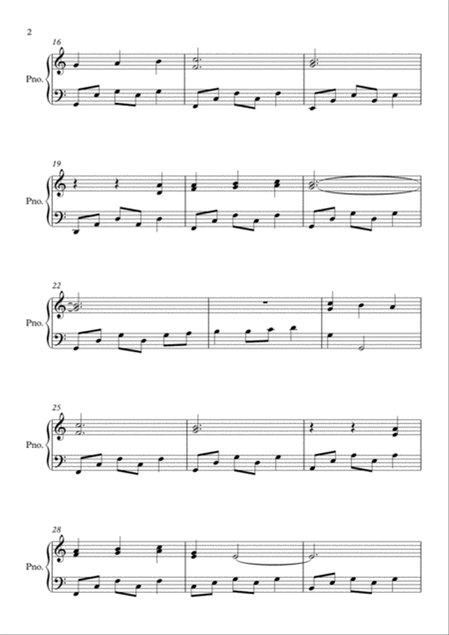 Annie's Song Piano Solo scores gallery preview page 2