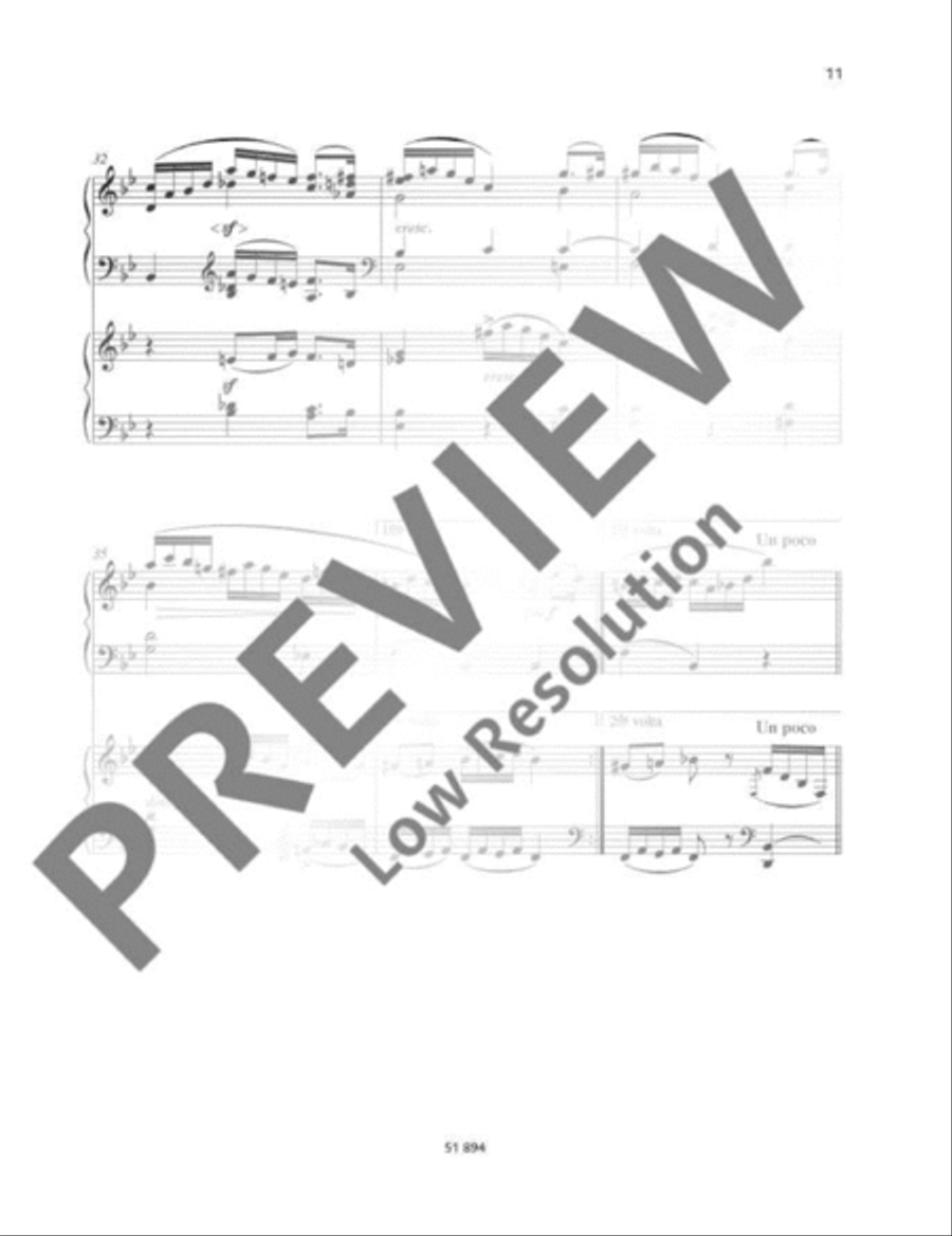 Andante and Variations B flat Major Piano scores gallery preview page 12