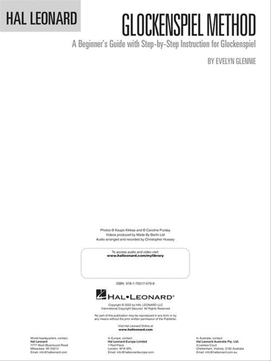 Hal Leonard Glockenspiel Method Glockenspiel scores gallery preview page 3