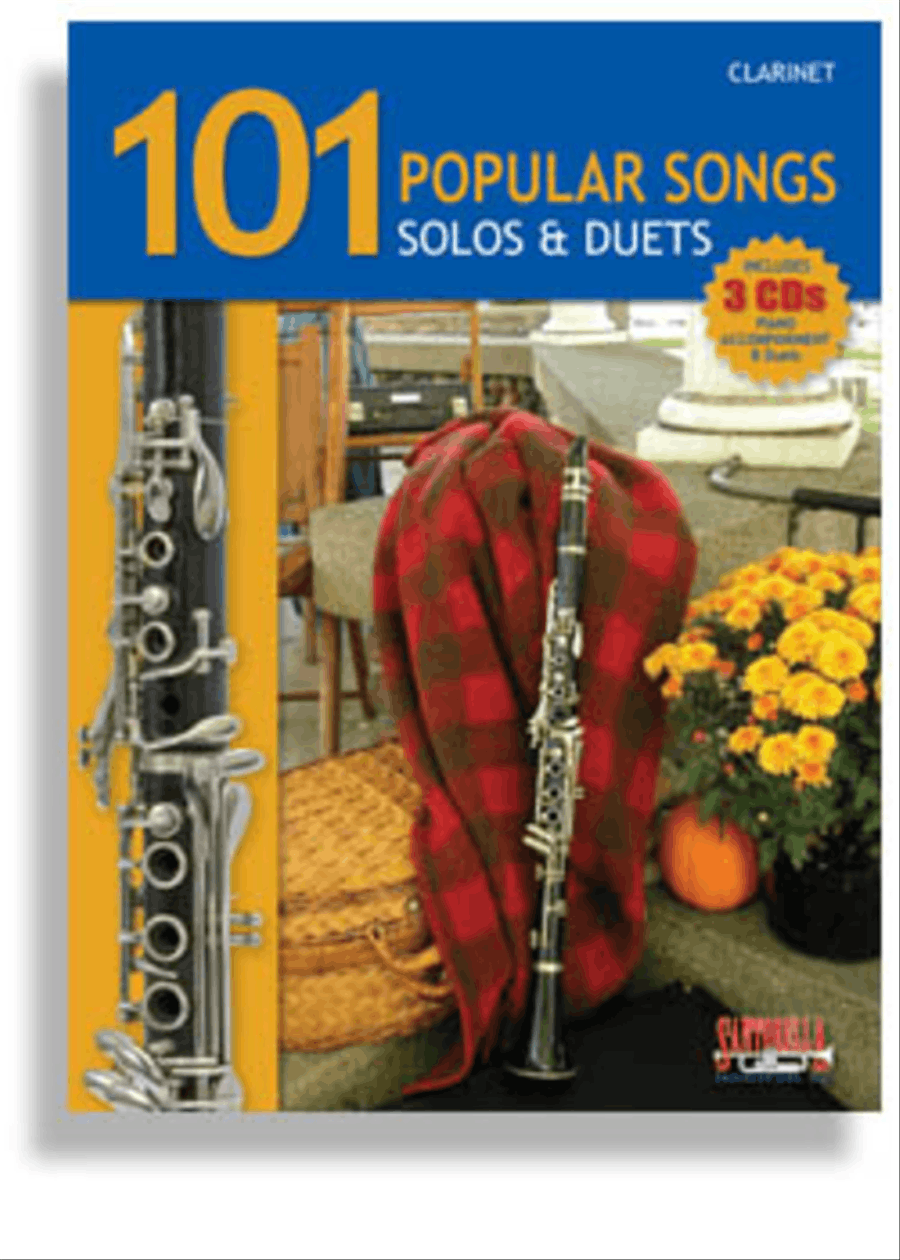 101 Popular Songs for Clarinet * Solos and Duets * with 3 CDs Woodwind Duet scores gallery preview page 1