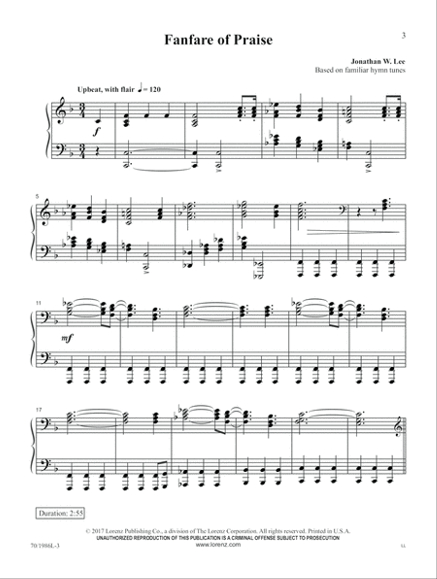 Glory and Grace Piano Solo scores gallery preview page 2