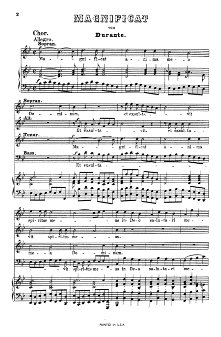 Magnificat Magnificat 4-Part scores gallery preview page 3