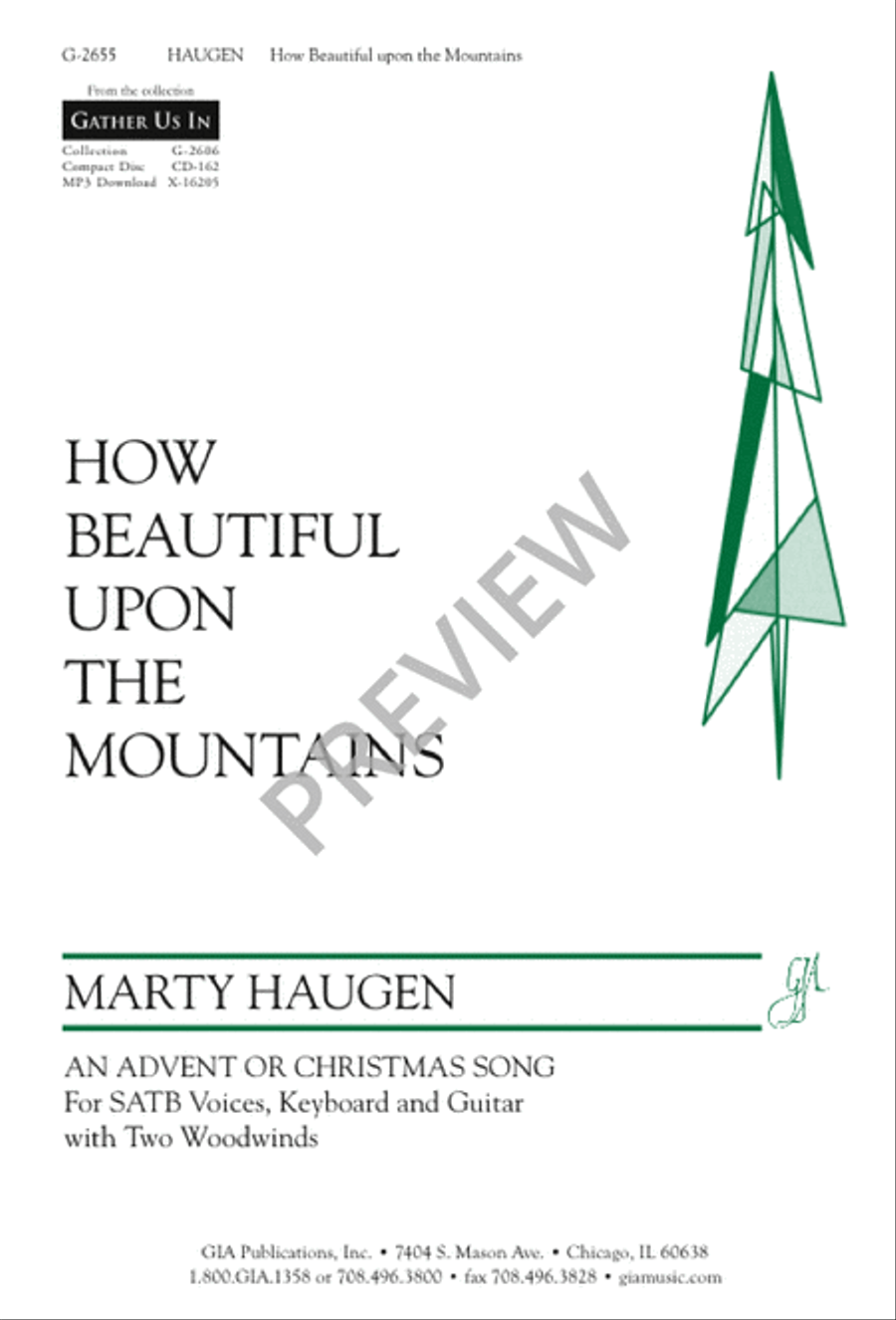 How Beautiful Upon the Mountains 4-Part scores gallery preview page 2