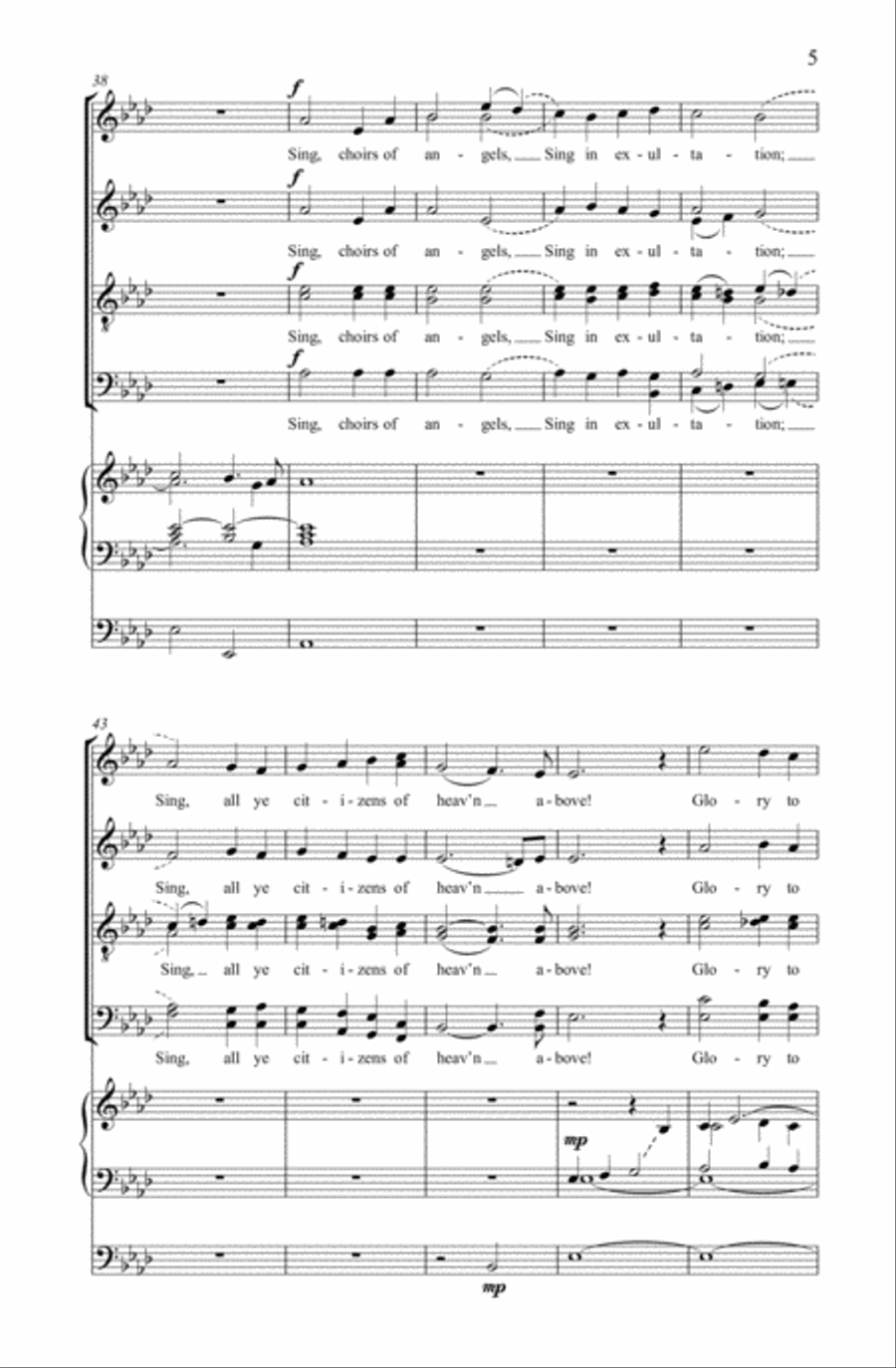 O come, all ye faithful 4-Part scores gallery preview page 4