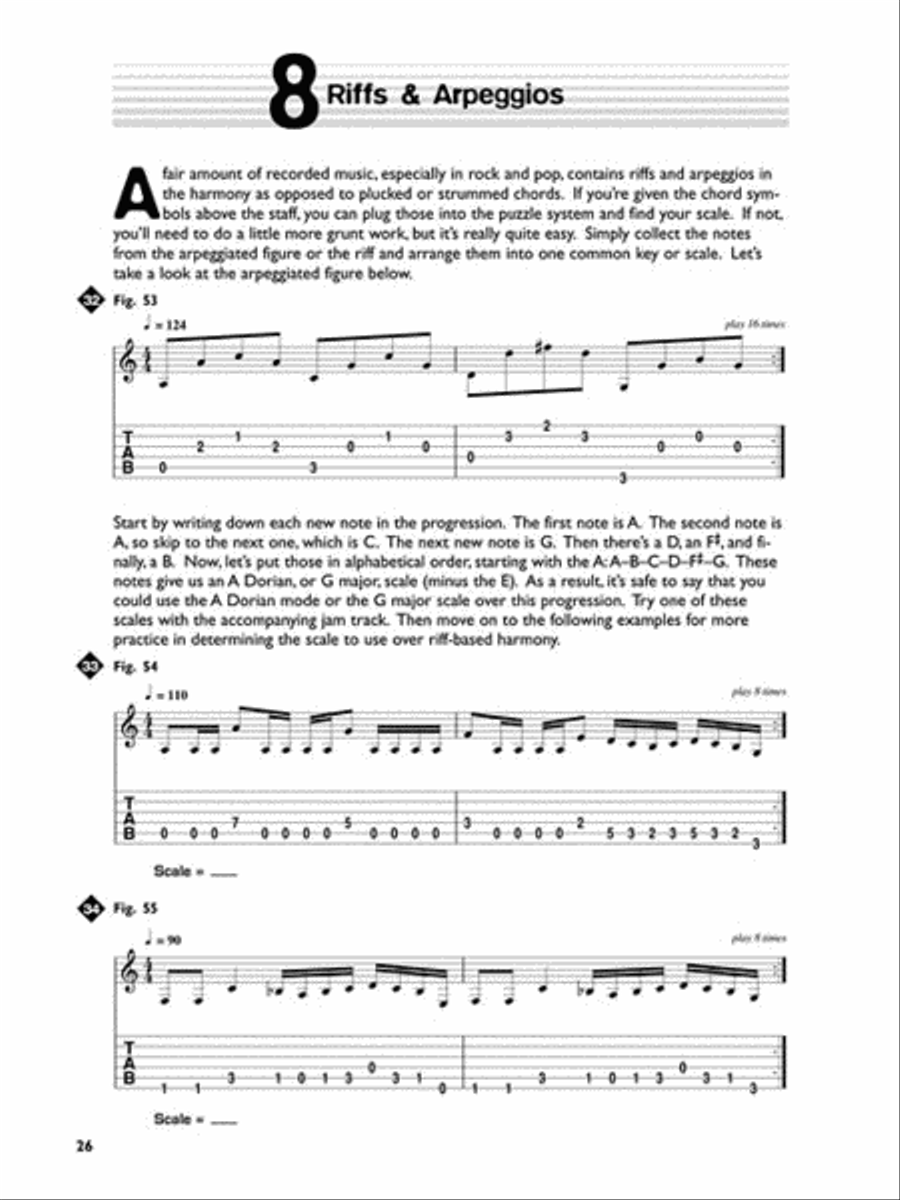 Scale Chord Relationships Guitar scores gallery preview page 6