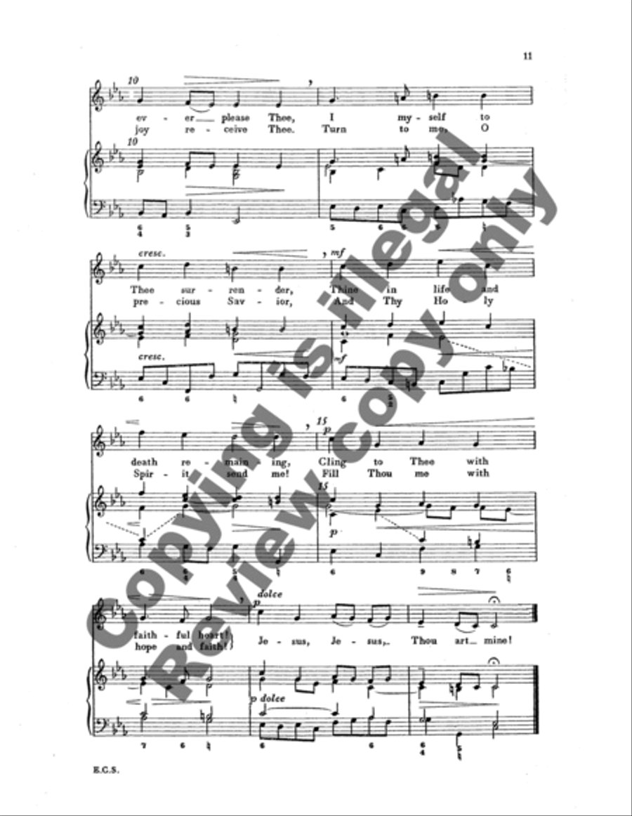 Schemelli Gesangbuch: Five Sacred Songs Unison Choir scores gallery preview page 14
