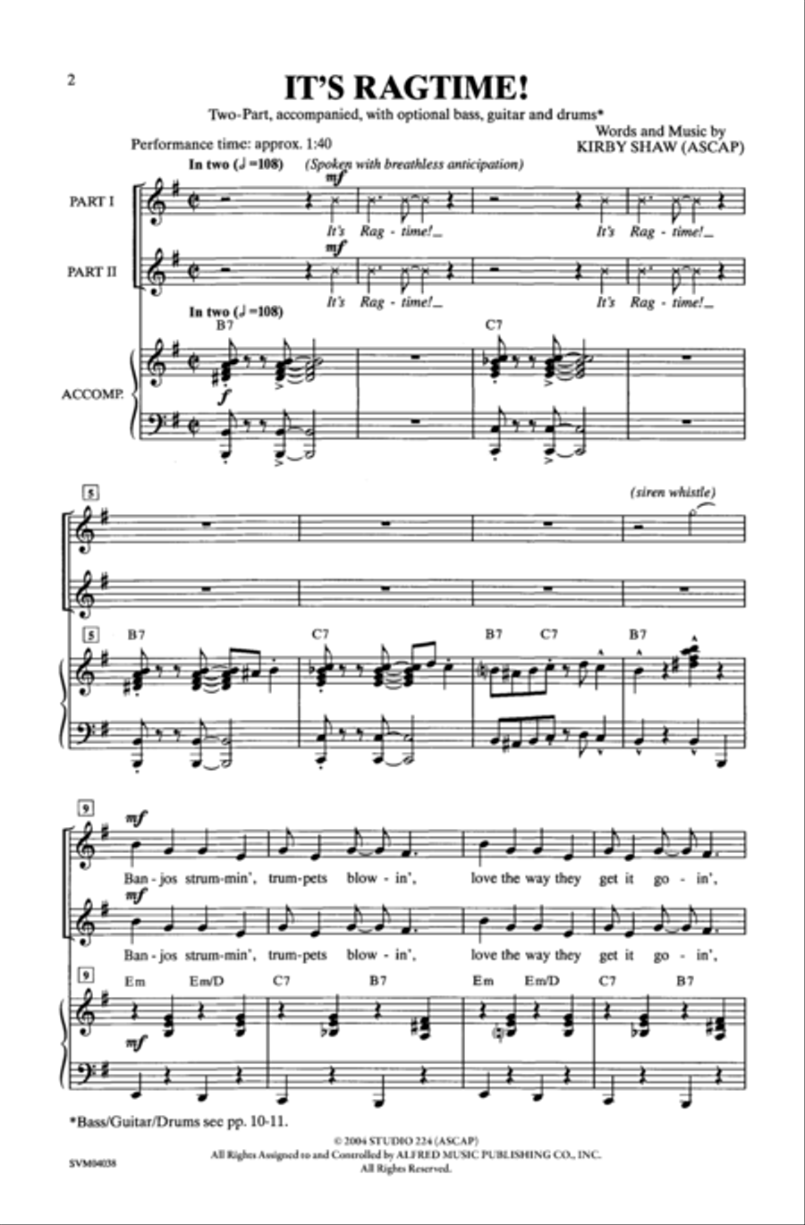 It's Ragtime! 2-Part scores gallery preview page 13