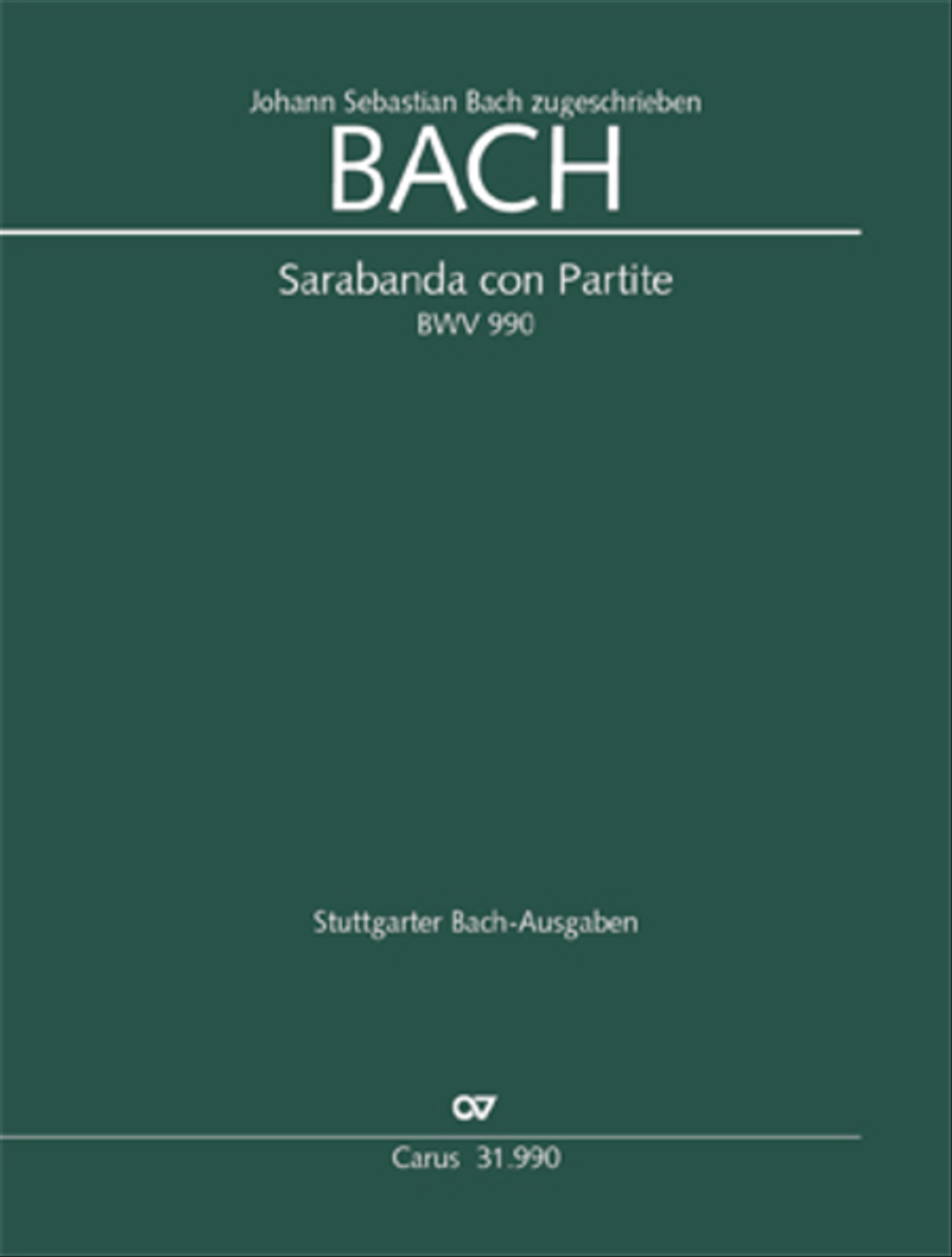 Sarabanda con Partite Voice scores gallery preview page 1