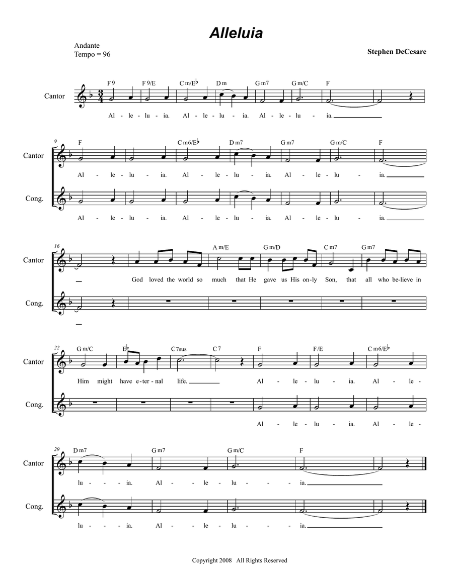 Mass For A Deceased Loved One (Lead Sheet Edition) Unison Choir scores gallery preview page 4