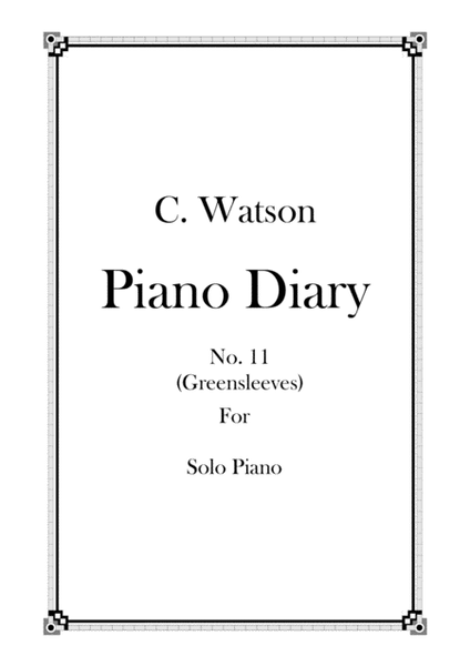 Piano Diary No.11 - Greensleeves