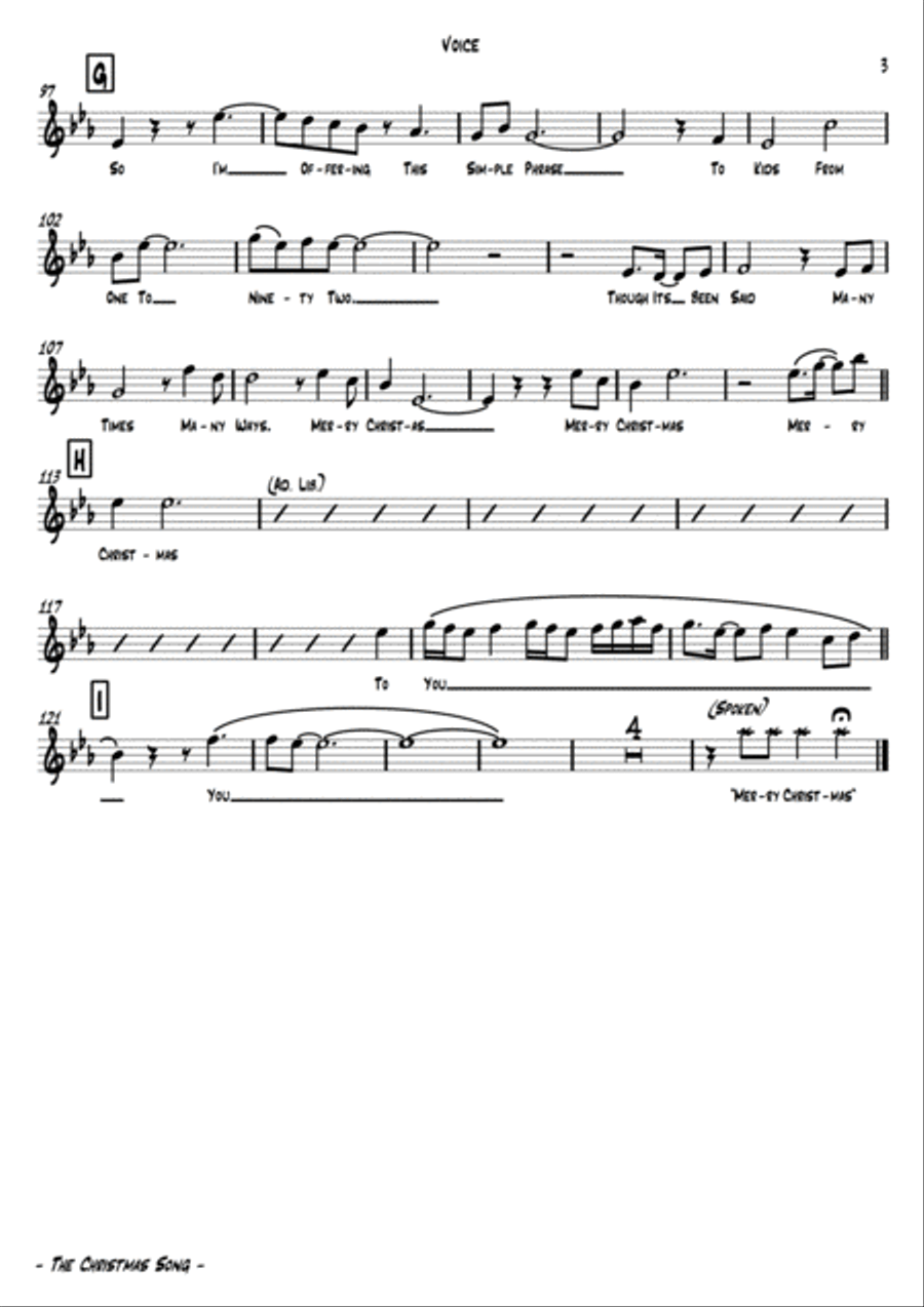 The Christmas Song (Chestnuts Roasting On An Open Fire) Small Ensemble scores gallery preview page 4