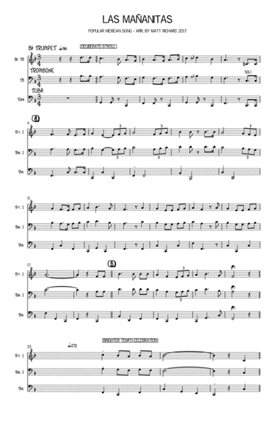 Las Mañanitas (Brass Trio) image number null