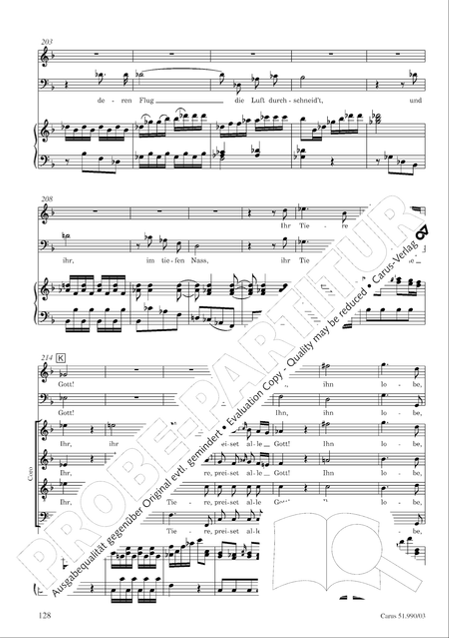 The Creation (Die Schopfung) 4-Part scores gallery preview page 131