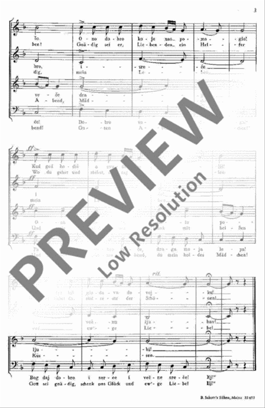 Sechs serbische Volkslieder 4-Part scores gallery preview page 4