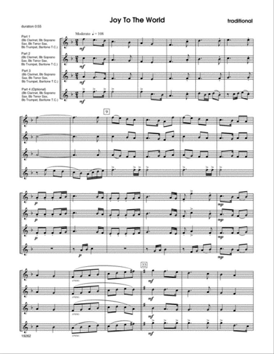 Christmas Collages - Bb Instruments Flexible/Adaptable scores gallery preview page 2
