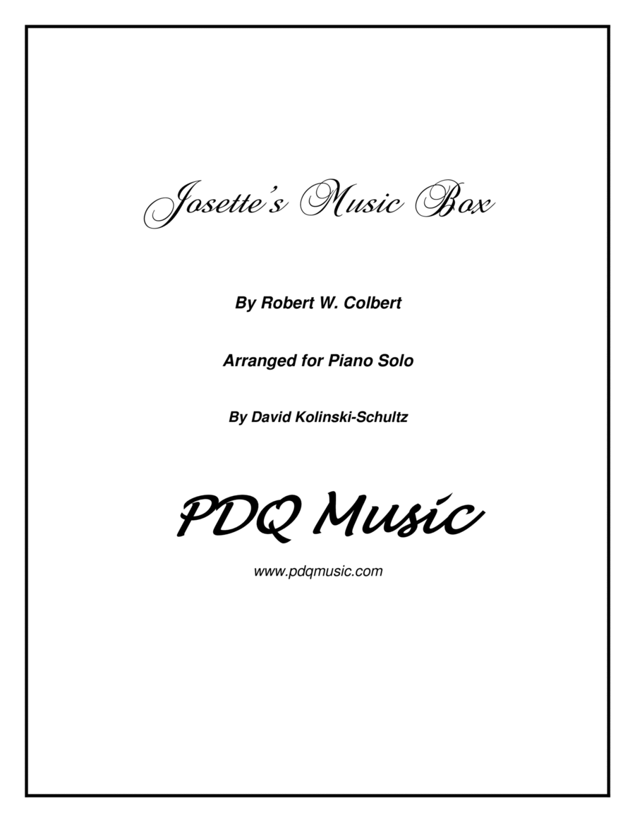 Josette's Music Box Piano Solo scores gallery preview page 1