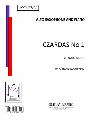Book cover for CZARDAS No1 – ALTO SAXOPHONE & PIANO