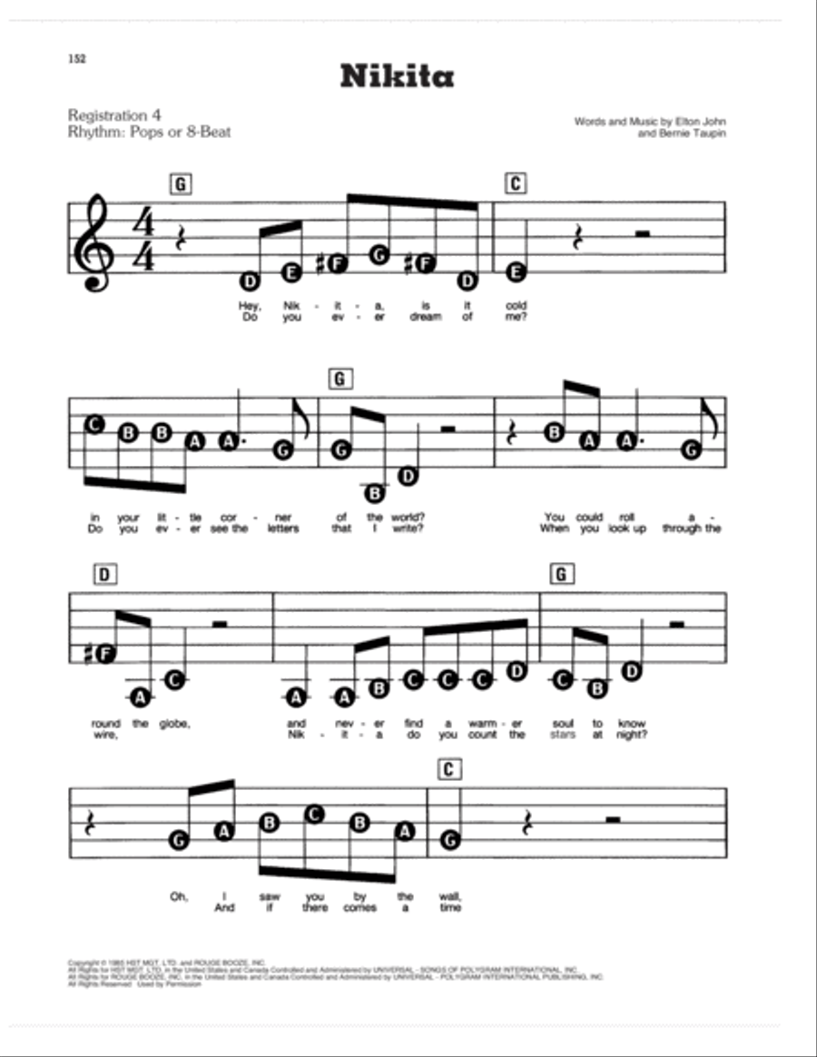 Nikita Electronic Keyboard scores gallery preview page 1