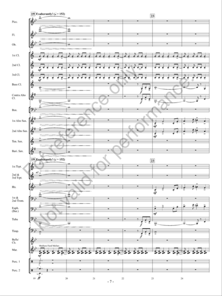 Into The Sunset Concert Band scores gallery preview page 8