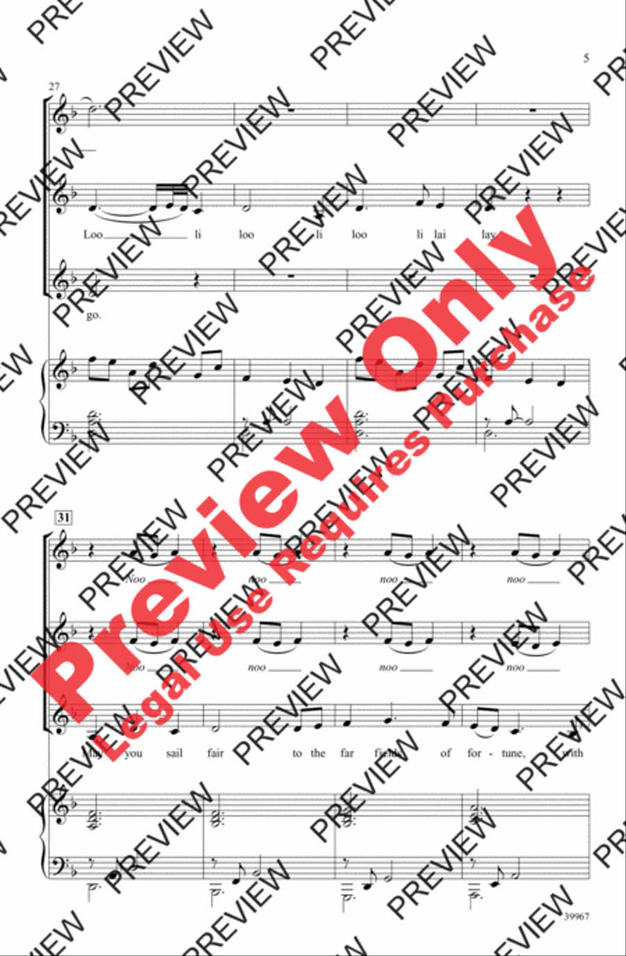 Sleepsong Sleepsong Women's Choir scores gallery preview page 5