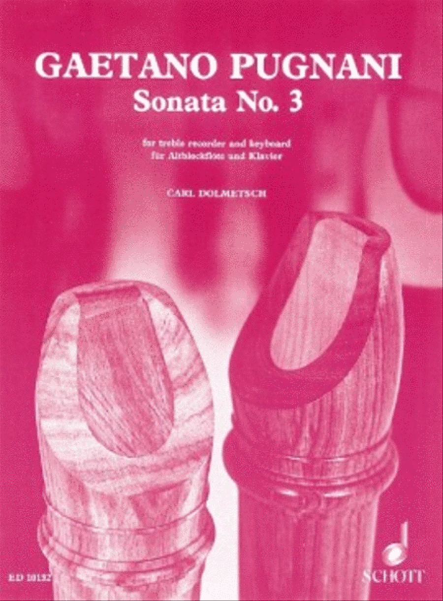 Sonata No. 3 in F Major Recorder scores gallery preview page 1
